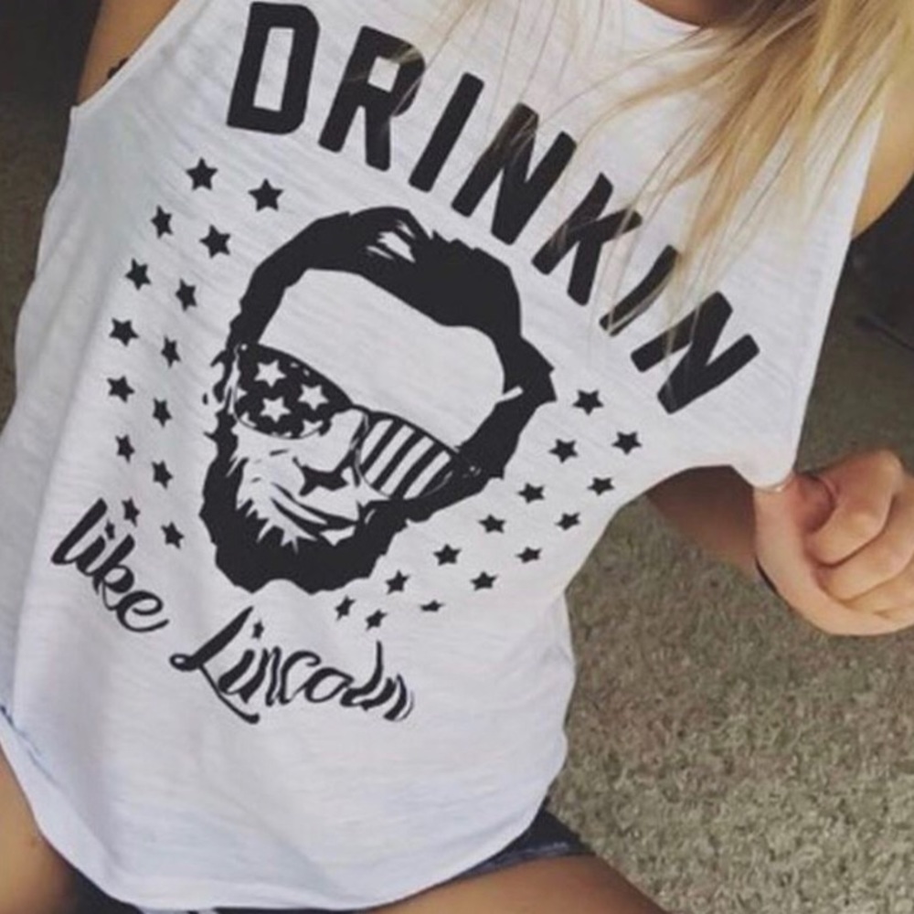Drinkin’ Like Lincoln Muscle Tee